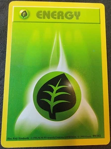 Shadowless Grass Energy # 99/102 Original Base Set Pokemon Trading Cards SP - Picture 1 of 1