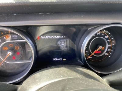 Used Speedometer Gauge fits: 2021 Jeep Wrangler cluster MPH 120 7.0`` display sc - Image 1 of 4