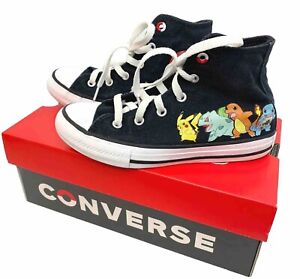 Size 1 Youth - Converse Chuck Taylor All Star Hi x Pokemon High First Partners