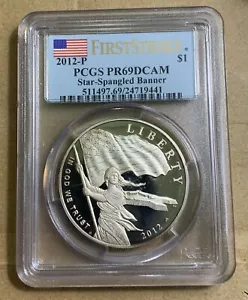 2012 P Dollar Star-Spangled Banner PCGS PR69 DCAM (B819) - Picture 1 of 2