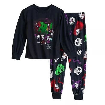Nightmare Before Christmas Jack, Sally and Zero Kids Character Pajama Set - Image 1 of 2