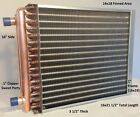 16x18 Water to Air Heat Exchanger~~1' Copper Ports w/ EZ Install Front Flange