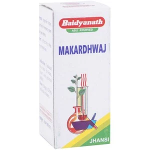 Baidyanath Makardhwaj Bati (2.5g) Useful in Debility In Old Age, Debility and We - Imagen 1 de 2
