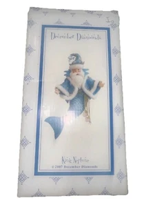 Diciembre Diamantes Rey Neptuno Azul Mar Santa Merman Ornamento 2007 Caja Raro LEER - Imagen 1 de 11