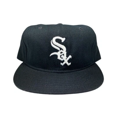 VTG 80s Rare MLB Chicago White Soxs New Era Diamond Collection Fitted Hat. 7 1/4 - Image 1 of 4