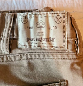 Patagonia Performance Twill Jeans Mens 32x30 Tan Iron Clad Straight Leg - Picture 1 of 11