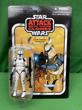 STAR WARS AOTC VINTAGE COLLECTION CLONE TROOPER LIEUTENANT VC109 UNPUNCHED