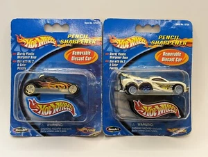 Hot Wheels - Pencil Sharpener, Lot of 2, Removable Diecast Car, 2001 - Picture 1 of 2