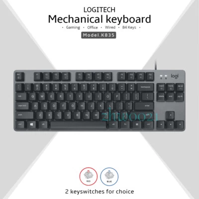 Logitech K835 Mechanical Gaming Keyboard 84 keys TKL Wired USB Keyboard - Image 1 of 4