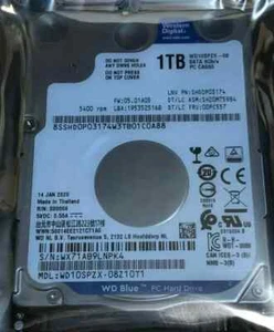 NEW 1TB Western Digital WD 2.5" HARD DRIVE SATA III 5400RPM Laptop & Macbook Pro - Picture 1 of 4