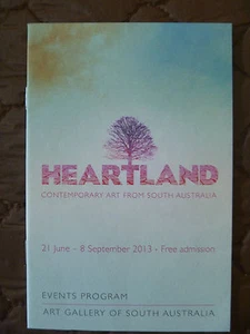 POSTCARD SIZE BOOKLET..EVENTS PROGRAM "HEARTLAND" CONTEMPORARY ART SOUTH AUST - Picture 1 of 5