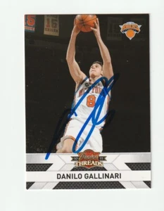 Tarjeta firmada por Danilo Gallinari 2010-11 Panini Threads autógrafo Knicks certificado de autenticidad - Imagen 1 de 1