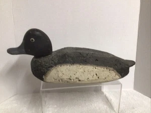 Vintage Primitive Duck Decoy  Styrofoam With Wood Bottom Folk Art Antique - Picture 1 of 10