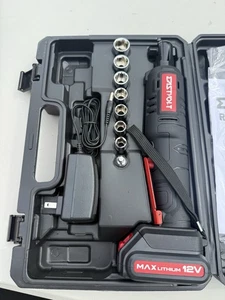 Eastvolt 12V Cordless Electric Ratchet Wrench Set 3/8 Inch 35 Ft-lbs Power Wr... - Picture 1 of 8