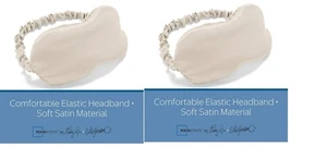 Mainstays by Becky G. & Alejandra Satin Augenmaske, beige (2er Pack) - Bild 1 von 2