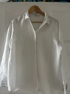 Marks & Spencer’s White Linen Women’s Shirt Size 18 - Picture 1 of 4
