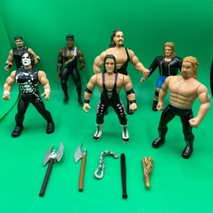 1990's Jakks Wrestling Figure Lot Of 7 - Picture 1 of 10