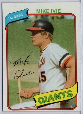 1980 Topps #62 Mike Ivie in EXMT Condition Giants - Image 1 of 2