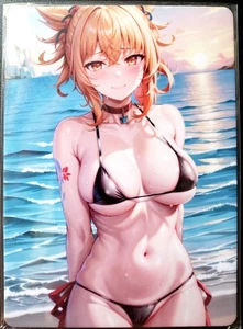 YOIMIYA unzensierte doppelseitige Waifu-Karte - Fragen Sie nach umgekehrtem Bild - Bild 1 von 1