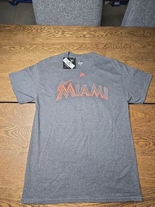 Giancarlo Stanton Miami Marlins Majestic Gr. M Medium Neu mit Etikett T-Shirt MLB grau reflektierend - Bild 1 von 12