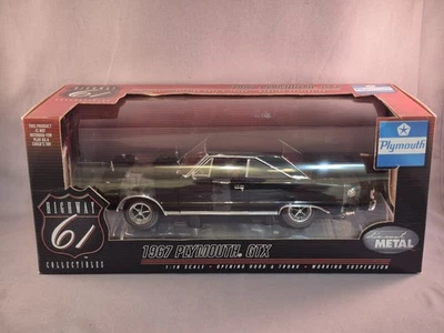 1967 Plymouth GTX Black Highway 61 2002 Daimler Chrysler Diecast Promotions 1:18 - Image 1 of 4