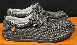 Men's Casual Slip on Shoes Black Gray Size 12 EU46 - Picture 1 of 5
