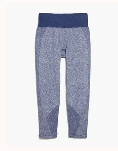 NEW BALANCE FOR JCREW SEAMLESS CAPRI LEGGINGS Size M Blue - Picture 1 of 17
