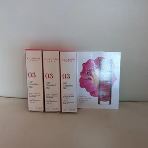 Brand New Clarins Lip Comfort Oil (03 Cherry) 4.2ml (3 x1 .4ml) - Picture 1 of 1