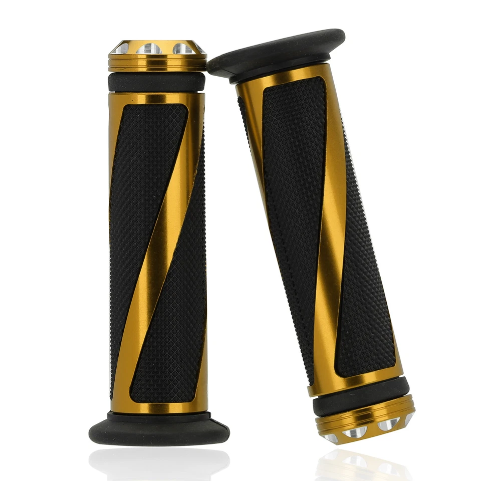 Guidão de borracha para motocicleta 7/8" para Honda Yamaha Suzuki Kawasaki BMW - Imagem 1 de 4