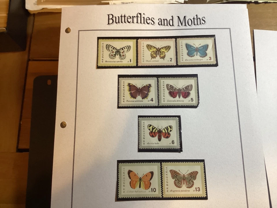 Juego de mariposas ICOLLECTZONE Bulgaria 1238-45 (A700-2) Foto 1 de 1