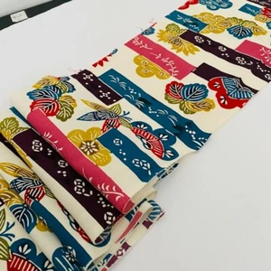 Altair & Vega Festival #E 6.5x35 Vintage Japanese Kimono Silk Fabric RR66 - Bild 1 von 7