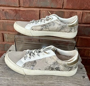 VH Vintage Havana Sneakers Shoes Size 8.5 Grande Snake Multi Snakeskin Gold Star - Picture 1 of 11