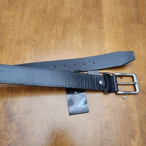 Cinture Dautore Mens Leather Belt Black Made in Italy Size 32 - Picture 1 of 6