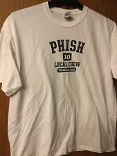 Phish - (10 - Local Crew- Summer Tour) White Shirt.  XL.