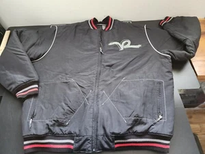 Rocawear Mens Bomber Jacket Size 3XL Vintage Black Nylon XXXL - Picture 1 of 11