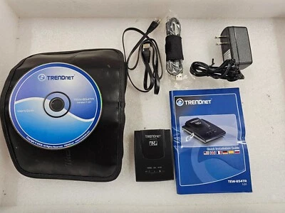 TRENDnet TEW-654TR 300 Mbps 1-Port 10/100 N300 Wireless Router with accessories - Image 1 of 2