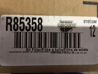 R85358 Caja de 12 Filtros de Aceite CarQuest (NUEVO) Foto 1 de 2