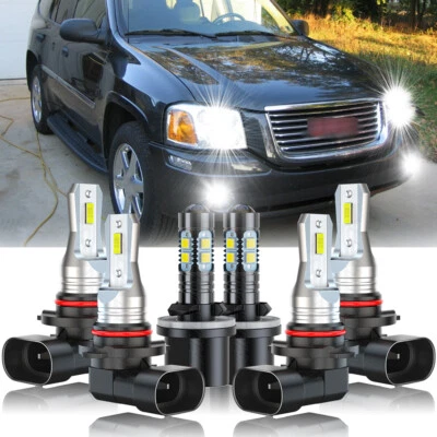 Combo de faros antiniebla LED bombillas blancas para GMC Envoy 2002-2009 9005 9006 880 Foto 1 de 4