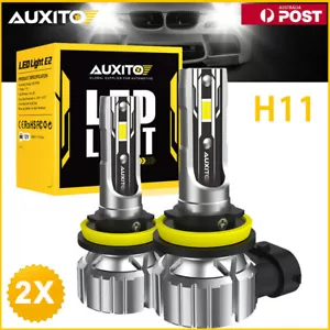 AUXITO H11 LED Headlight 6500K High Low Beam Bulbs Conversion Kit White Canbus - Picture 1 of 9