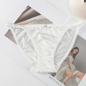 1/5 Pack Lot Womens Sexy Satin Panties Briefs Low Waist String Bikinis Lingeries - Picture 1 of 25