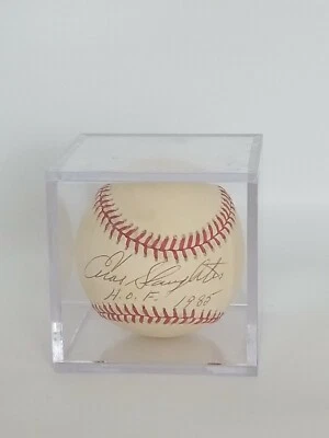 Enos Slaughter HOF 1985  Signed Baseball  - Image 1 of 4