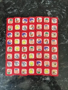 Vintage Looney Tunes 1977 Bugs Bunny & Friends Red Dominoes - Picture 1 of 2