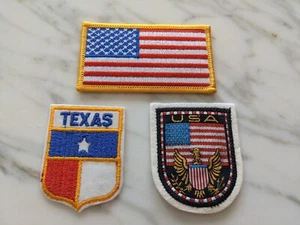 3 USA / Texas / American Flag Collectible Patches Set - Bild 1 von 8