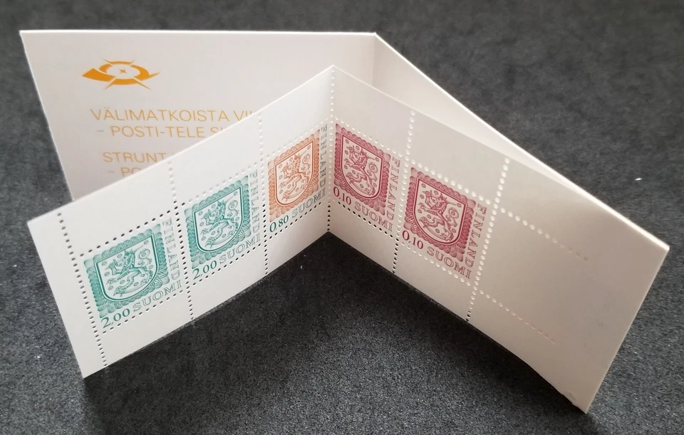 *FREE SHIP Finland Definitives Coat of Arms 1989 Lion (booklet) MNH - Image 1 of 4