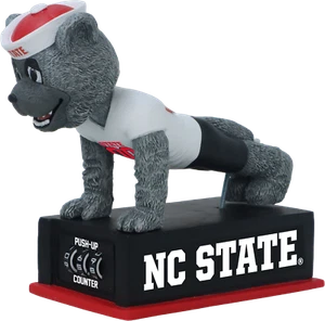 Mr. Wuf NC State Wolfpack Push-Up Counter Bobblehead NCAA - Picture 1 of 1