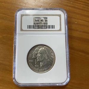 1935 Arkansas Gedenkmünze Half Dollar NGC MS 64 - Bild 1 von 2