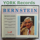 MENDELSSOHN - Symphonies Nos 3 4 & 5 BERNSTEIN New York PO - Ex 2 CD Set Duet 2