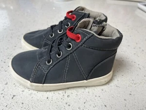 Cat and Jack Boys Gray Boots With Side Zippers, Size 9 Little Kid - Picture 1 of 4