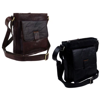 Rowallan of Scotland Leather Small Zip Top Cross Body Bag Espana Collection - Image 1 of 4