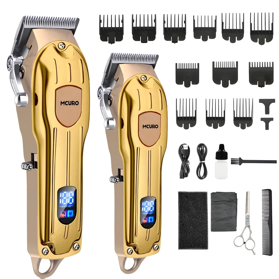 MCURO Haarschneider Haarschneidemaschine Profi Trimmer Rasierer Bart Clipper Hair Akku